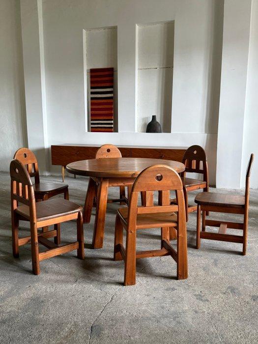 Wasa - Chaise - Bois de pin - Table à manger & 6 chaises, Antiquités & Art, Antiquités | Meubles | Chaises & Canapés