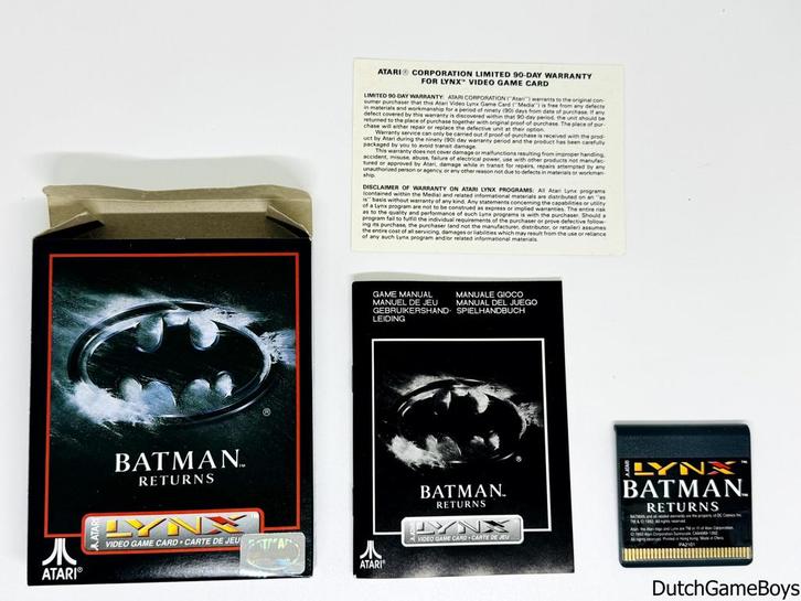 Atari Lynx - Batman Returns, Games en Spelcomputers, Spelcomputers | Atari, Gebruikt, Verzenden