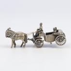 NO RESERVE Argentor - Koets - Personnage miniature - Argent, Antiek en Kunst