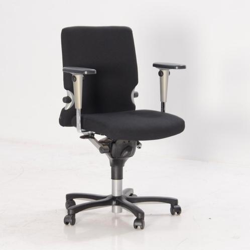 Haworth Comforto 77 bureaustoel, zwart, 4D armleggers, Huis en Inrichting, Bureaustoelen, Gebruikt, Ophalen of Verzenden