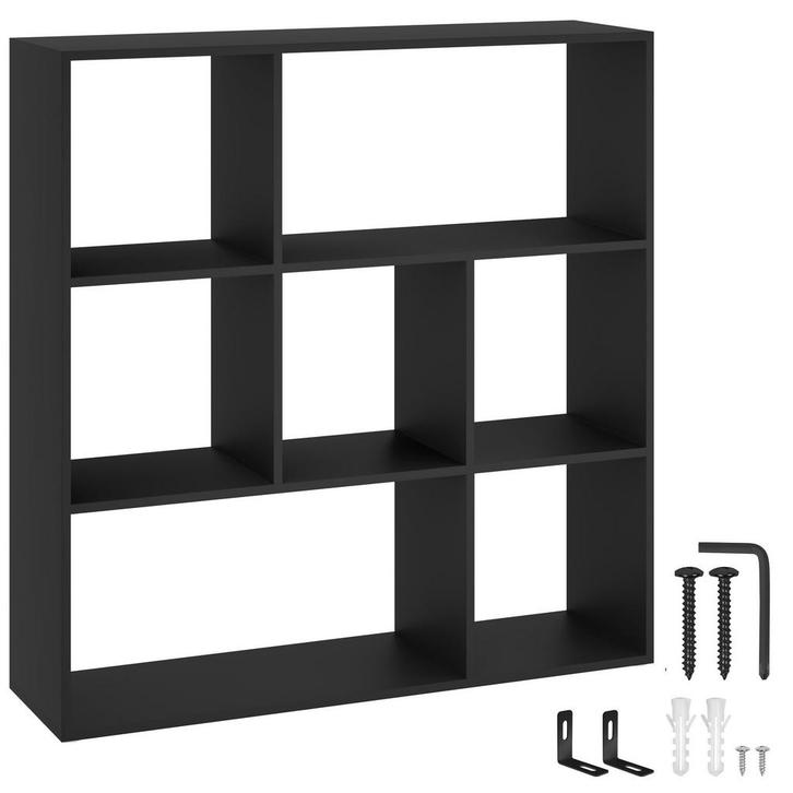 tectake Vakkenkast Tartu met 7 open vakken, 104x29x107cm - z, Huis en Inrichting, Overige Huis en Inrichting, Verzenden