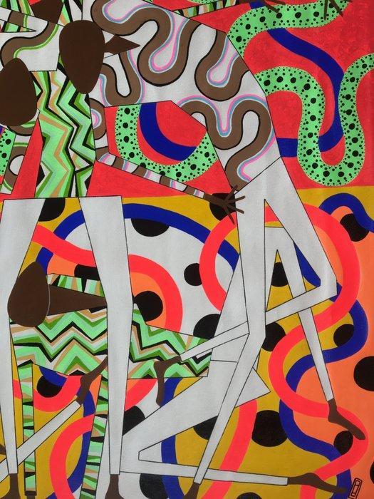 Frantisek Florian - Cambodia dots, Antiek en Kunst, Kunst | Schilderijen | Modern