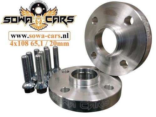 Spacers 20mm Citroen Peugeot 4x108 65.1 Spoorverbreders, Auto diversen, Tuning en Styling, Ophalen of Verzenden