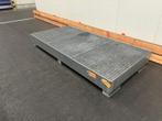 Vuurverzinkte opvangbak met rooster, 660L – 2680x1300x350mm, Ophalen
