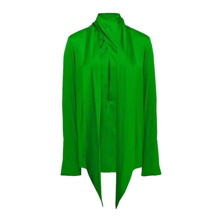 Daname • groene zijden blouse • 34, Kleding | Dames, Blouses en Tunieken, Groen, Nieuw, Maat 42/44 (L), Verzenden