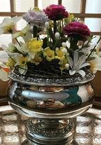 Pair of Antique Silver-Plated Pedestal Flower Frogs | Ornate