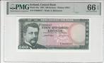1961 Iceland P 45a 500 Kronur Pmg 66 Epq, Postzegels en Munten, Bankbiljetten | Europa | Niet-Eurobiljetten, Verzenden, België