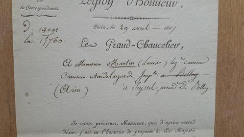 Comte de Lacépède - Légion dHonneur,Garde Impériale,Empire, Antiek en Kunst, Antiek | Boeken en Manuscripten