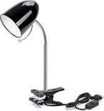 Aigostar LED klemlamp - E27 - Zwart - Excl. lampje, Huis en Inrichting, Verzenden, Nieuw