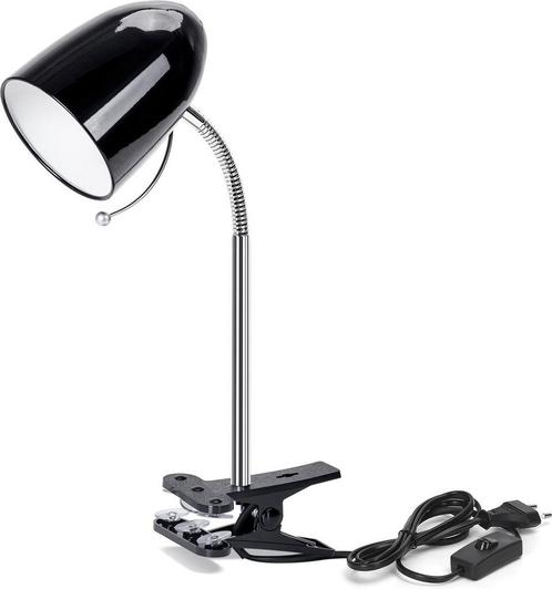 Aigostar LED klemlamp - E27 - Zwart - Excl. lampje, Huis en Inrichting, Lampen | Overige, Verzenden
