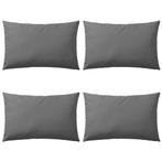 vidaXL Buitenkussens 60x40 cm grijs 4 st, Huis en Inrichting, Woonaccessoires | Kussens, Verzenden, Nieuw