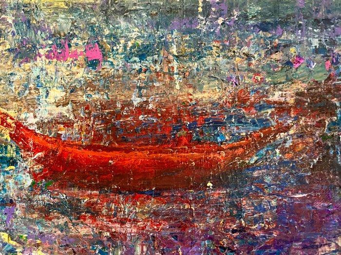 Miroslav Spadrna (pintorcheco) - Mágica noche-magical night, Antiek en Kunst, Kunst | Schilderijen | Modern