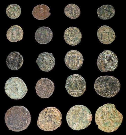 Romeinse Rijk Lote 20 monedas Æ acuñadas entre los siglos, Postzegels en Munten, Munten | Europa | Niet-Euromunten