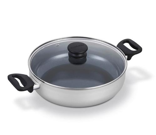 Brabantia INDU+ Hapjespan - Ø 28 cm -met deksel -Keramische, Elektronische apparatuur, Keukenmixers, Verzenden