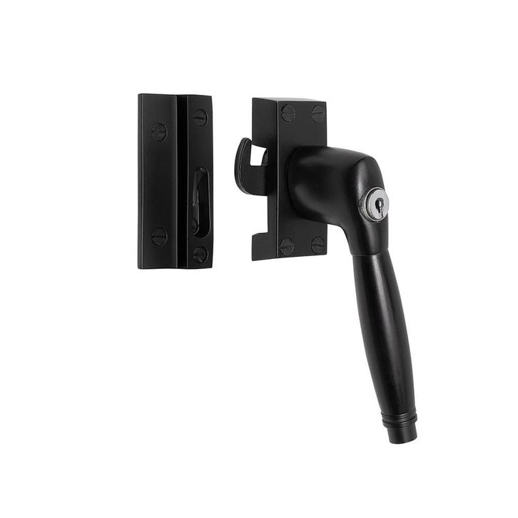 Raamsluiting zwart met slot Deco rechts - voor draai- en..., Doe-het-zelf en Bouw, Hang- en Sluitwerk, Schuif of Grendel, Nieuw