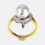 Zonder Minimumprijs - Ring - 14 karaat Geel goud, Witgoud, Handtassen en Accessoires, Ringen, Nieuw