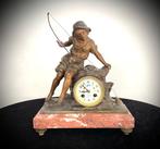 François Moreau (1857-1930) - Pendule figurative Pêcheur -, Antiquités & Art