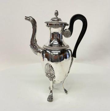 Antieke massief zilveren Empire koffiepot c1810/20 -