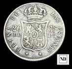 Royaume d’Espagne. Isabelle II. 20 centimos de peso 1868 -