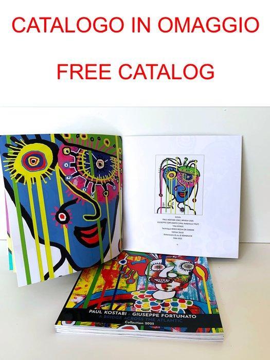 Paul Kostabi (1962) & Giuseppe Fortunato (1956) - KF0925, Antiek en Kunst, Kunst | Designobjecten
