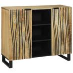 vidaXL Sideboard Bruin 90 x 33 x 75 cm massief mangohout, Huis en Inrichting, Kasten | Dressoirs, Verzenden, Nieuw
