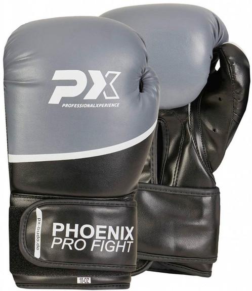 Phoenix PX PRO FIGHT PU bokshandschoenen zwart-grijs, Sport en Fitness, Vechtsporten en Zelfverdediging