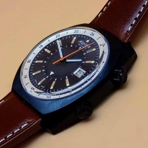 Alpina - Startimer Pilot Heritage GMT - AL-555DGS4FBH6 -, Handtassen en Accessoires, Horloges | Heren