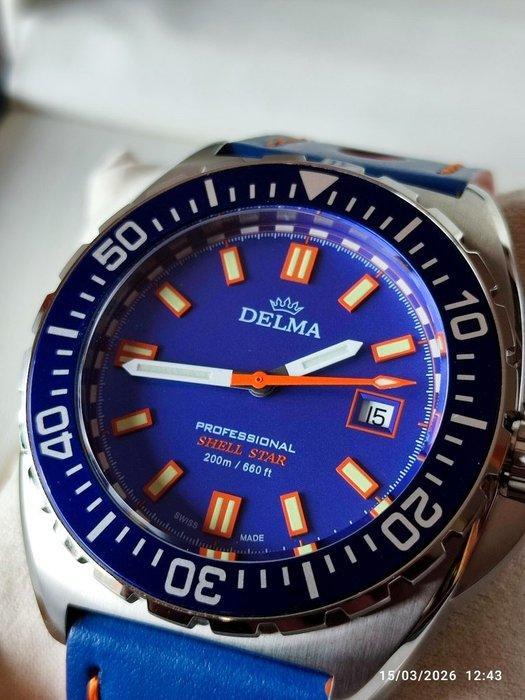 Delma - Shell Star Diver Professional - Sans prix de réserve, Handtassen en Accessoires, Horloges | Heren