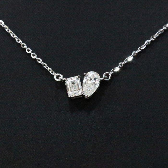 Hanger - 18 karaat Witgoud - 1.00ct. tw. Diamant, Handtassen en Accessoires, Antieke sieraden