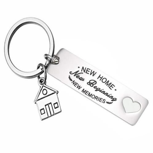 Fako Bijoux® - Sleutelhanger New Home, New Beginning, New, Verzamelen, Sleutelhangers, Verzenden