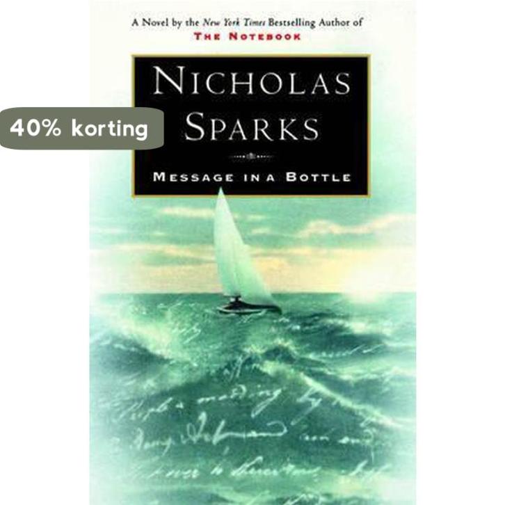 Message in a Bottle 9780446523561 Nicholas Sparks, Boeken, Taal | Engels, Gelezen, Verzenden