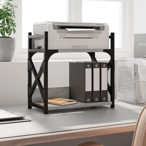 vidaXL Printerstandaard 2-laags 40x20x40 cm bewerkt hout, Computers en Software, Printers, Nieuw, Verzenden