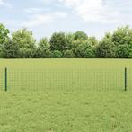 vidaXL Fence Posts 22 pcs Groen 80 x 2,7 x 2,7 cm. Staal, Tuin en Terras, Verzenden, Nieuw