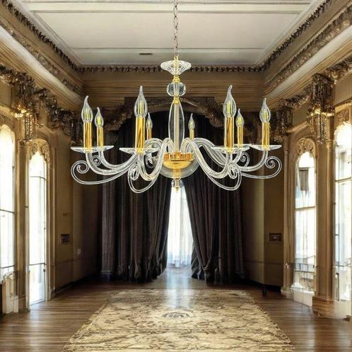Lighting D’Antan - Kroonluchter - Elios - Kristal - 8, Antiek en Kunst, Antiek | Verlichting