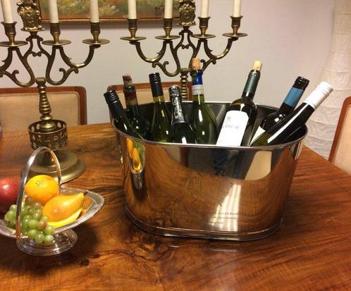 Refroidisseur à vin - Plaqué nickel - peut contenir, Antiek en Kunst, Antiek | Meubels | Tafels