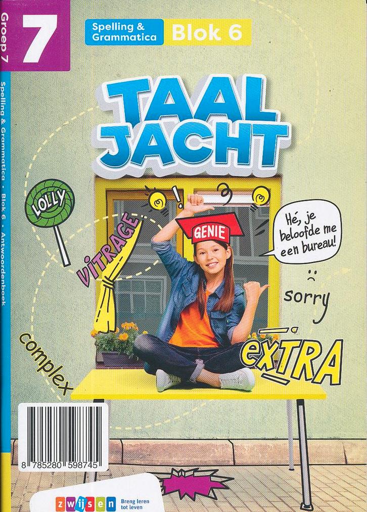 Taaljacht Antwoordenboek Spelling blok 6 groep 7, Boeken, Schoolboeken, Verzenden