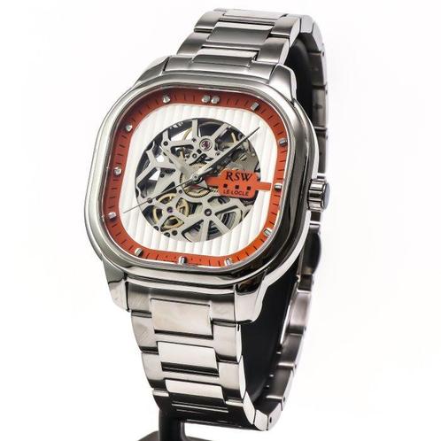 RSW - Le Locle automatic skeleton - RSWA122SK-SS-13 - Sans, Handtassen en Accessoires, Horloges | Heren
