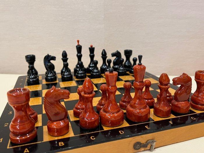 Schaakspel - USSR/Collectible chess/1967 - Hout, Antiek en Kunst, Curiosa en Brocante