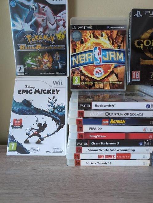 Nintendo, Sony - Wii - PS3 - lot - Videogame - In originele, Games en Spelcomputers, Spelcomputers | Overige Accessoires