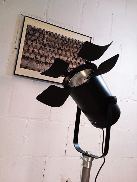 Statief vloerlamp - Vintage reflectorlamp - Aluminium,, Antiek en Kunst, Antiek | Wandborden en Tegels