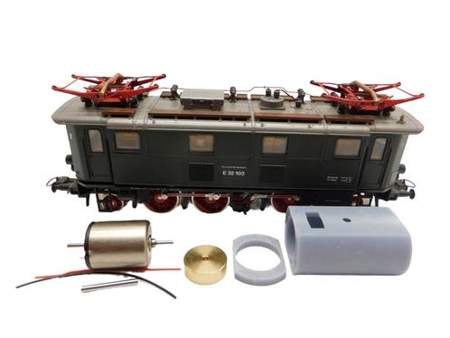 micromotor HR021F  motor ombouwset voor Roco E 32 (Alt), K., Hobby en Vrije tijd, Modeltreinen | H0, Gelijkstroom, Overige typen