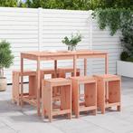 vidaXL 7-delige Tuinset massief douglashout, Tuin en Terras, Verzenden, Nieuw, Tuinset