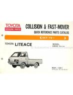 1981 TOYOTA LITEACE SNEL ONDERDELENHANDBOEK, Auto diversen, Handleidingen en Instructieboekjes