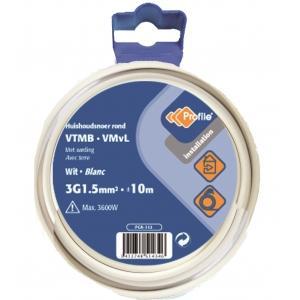 Profile vtmb/vmvl 3g1.5 wit 10m, Bricolage & Construction, Électricité & Câbles
