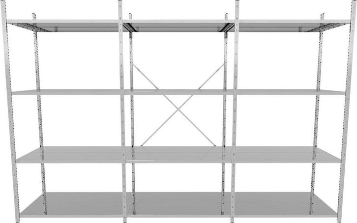 Voordeelrij G3 legbordstelling B1000 x D400 mm Breedte, Zakelijke goederen, Kantoor en Winkelinrichting | Magazijn, Stelling en Opslag