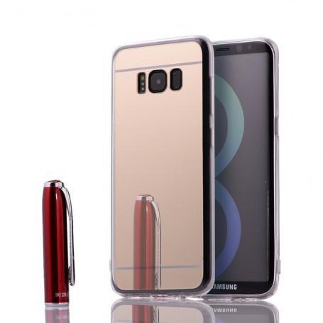 2in1 Spiegel en Hoesje voor Samsung Galaxy S8 Plus Goud, Télécoms, Télécommunications Autre, Envoi