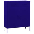 vidaXL Armoire de rangement Bleu marine 80x35x101,5 cm, Maison & Meubles, Verzenden, Neuf