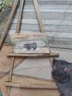 Scuola francese (XIX-XX) - La pittrice e il suo cagnolino