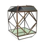 Lantaarn - Metaal, Glas - Lantaarn met spiegelglas, Antiek en Kunst