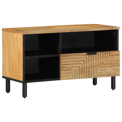 vidaXL Tv-meubel 80x33x46 cm massief mangohout bruin, Huis en Inrichting, Woonaccessoires | Cd- en Dvd-rekken, Nieuw, Verzenden